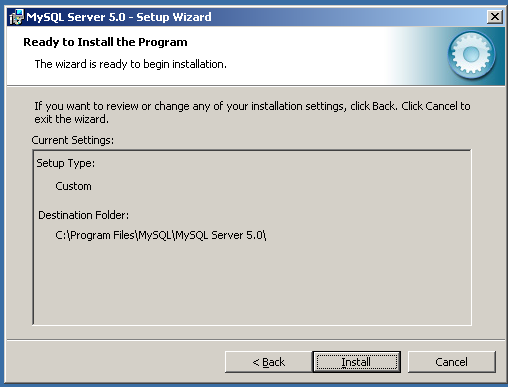 MySQL Installer Installation Summary
(Windows)